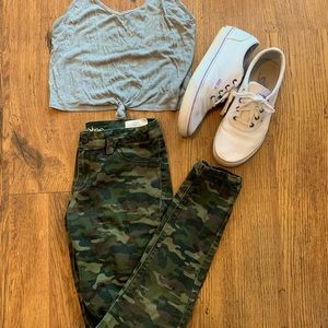 Green Cameo jeggings